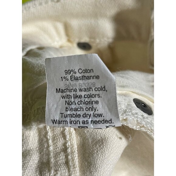 J Crew Shorts Womens Size 24 Cream Denim Cutoff Stretch - Picture 5 of 5